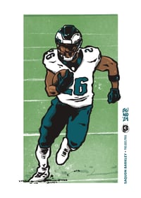 Image 3 of Saquon card/print