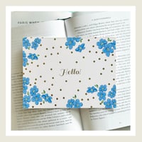 Image 2 of Gold Lux : Hello Forget Me Not Greeting Card