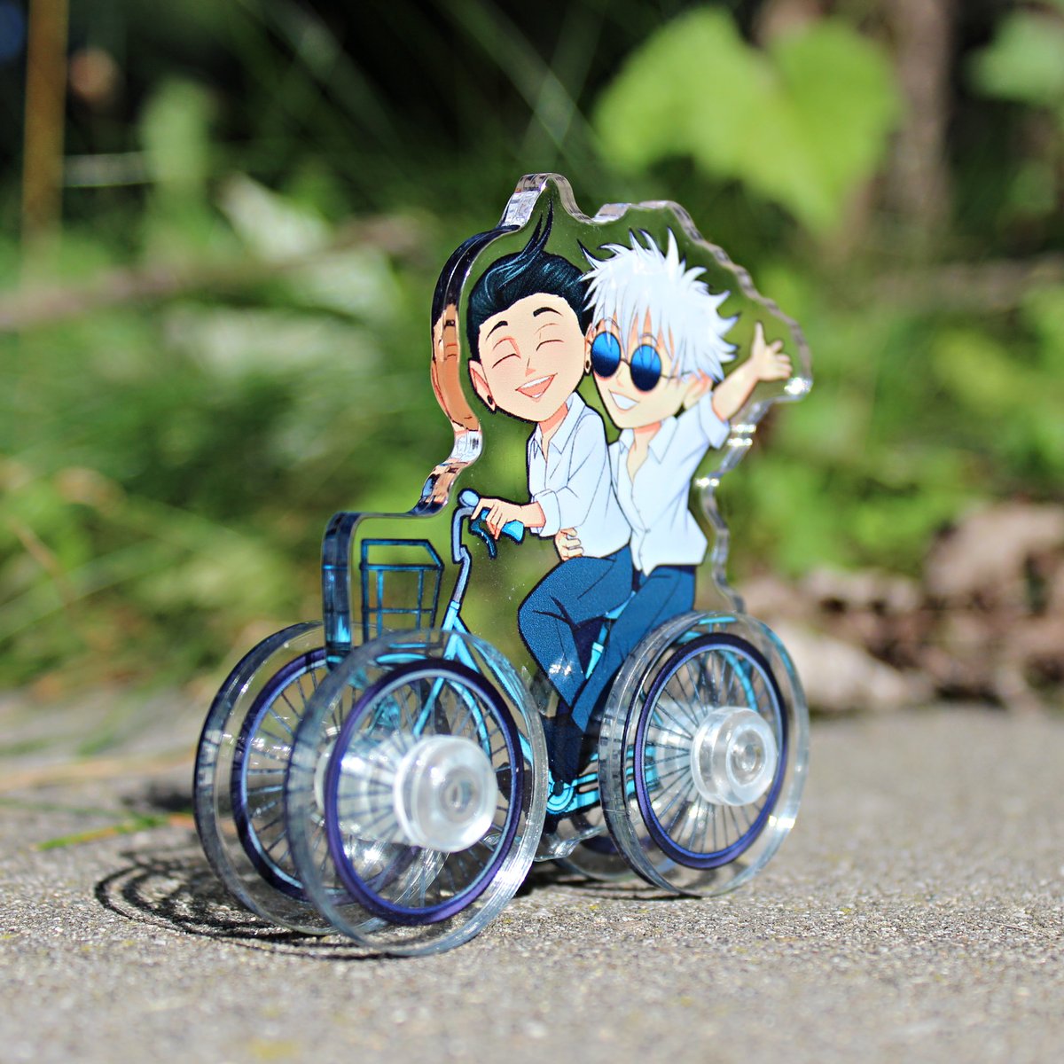 Gojo/Geto Bike Mobile Standee [PRE-ORDER] | weetlebeetle