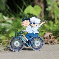 Image 2 of Gojo/Geto Bike Mobile Standee
