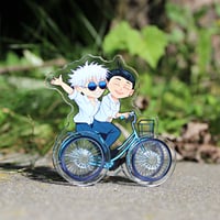 Image 3 of Gojo/Geto Bike Mobile Standee