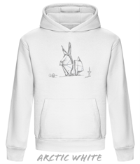 Image 1 of Origami Rabbit Unfolded Series Unisex Heavyweight Boxy Hoodie
