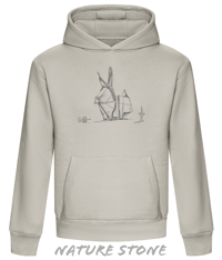 Image 4 of Origami Rabbit Unfolded Series Unisex Heavyweight Boxy Hoodie
