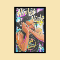 Steph Curry Canvas Art 32cm x45cm