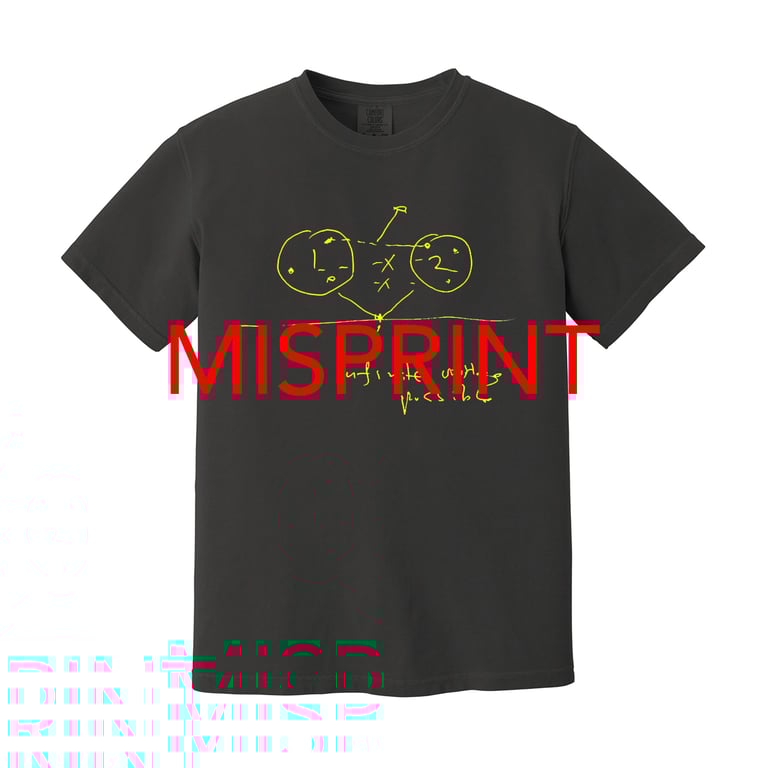 (**MISPRINTS**) Hong Sangsoo "Infinite Worlds" shirt