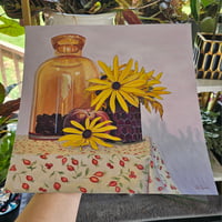 Image 4 of "Black-Eyed Susans", original gouache painting