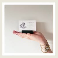 Image 2 of 2025 Floral Calendars Mini Desktop Calendar