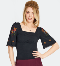 Image 1 of Snake & Floral Top