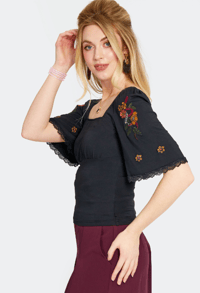 Image 2 of Snake & Floral Top