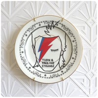 Image 1 of Bowie - Hand Painted Vintage Plate