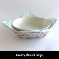 Image 3 of Reversible Bowl Cozy - Country Flowers