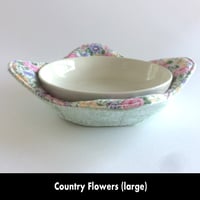 Image 4 of Reversible Bowl Cozy - Country Flowers