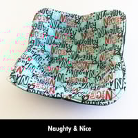 Image 4 of Reversible Bowl Cozy - Naughty & Nice