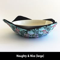 Image 6 of Reversible Bowl Cozy - Naughty & Nice