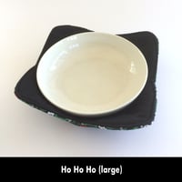 Image 2 of Reversible Bowl Cozy - Ho Ho Ho