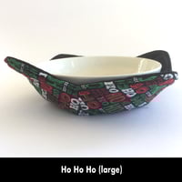 Image 1 of Reversible Bowl Cozy - Ho Ho Ho