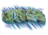 Image 1 of Original Art, "GHOF 13" Freestyle Blackbook Piece