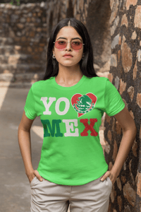 Image 2 of Yo Heart Mex Crewneck Unisex T-Shirt