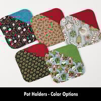 Image 1 of Pot Holders - Set 5 Color Options