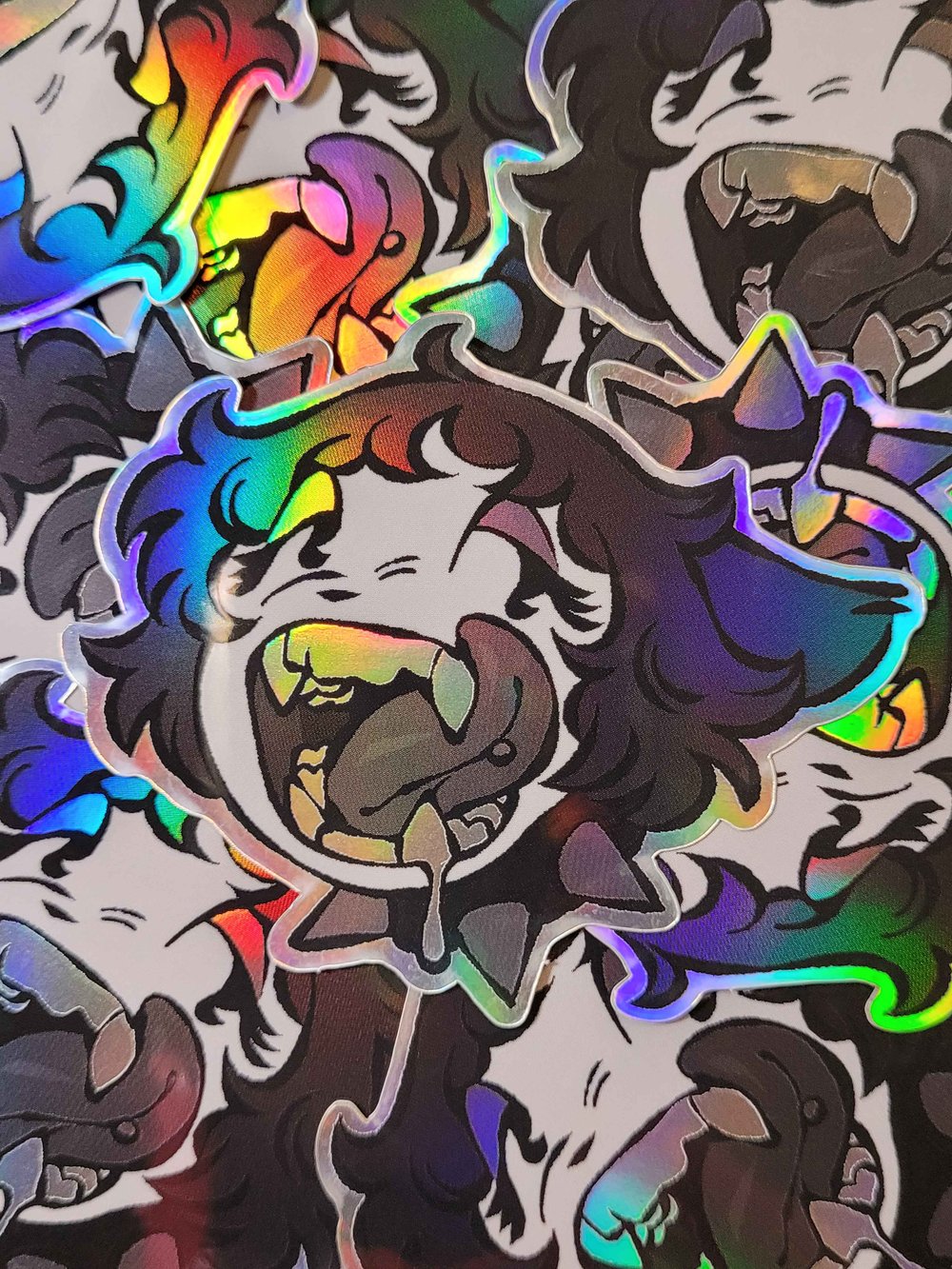 Pepper Tongue Holographic Sticker