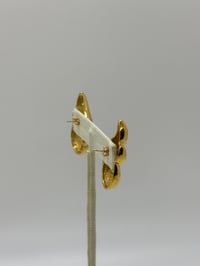 Image 6 of Vintage Givenchy Ribbed Wing Stud Earrings