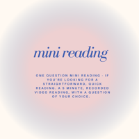 mini reading / 35.00 CAD