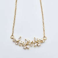 18K Gold-Plated Triple Floral Pendant Necklace