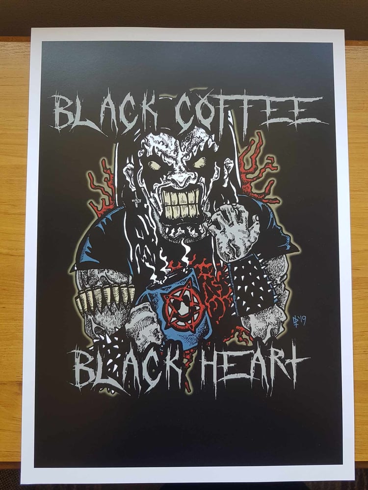 Image of BLACK COFFEE BLACK METAL (PRINT)