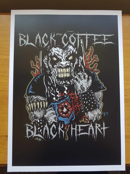 Image of BLACK COFFEE BLACK METAL (PRINT)