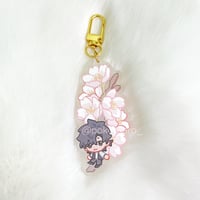 Image 3 of Link Click Frosted Flower Charms