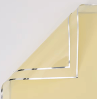 Yellow Silver Border Floral Paper 