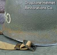 Image 9 of WWII 39th Infantry Regiment, 9th ID AAAO, M-1 Type Helmet, Fixed bale version. NCO