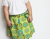 Image of Ava Pleated Skirt Boutique Style PDF Sewing Pattern in Sizes Newborn up to 14
