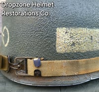 Image 10 of WWII 39th Infantry Regiment, 9th ID AAAO, M-1 Type Helmet, Fixed bale version. NCO