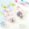 Link Click Frosted Flower Charms