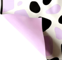 Cow Print Purple Floral Paper 