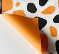 Cow Print Orange Floral Paper 