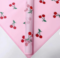 Cherry Clear Pink Floral Paper 