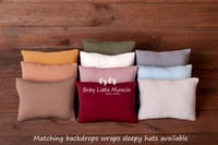 Image 1 of Julia fabric pillow hat backdrop wrap