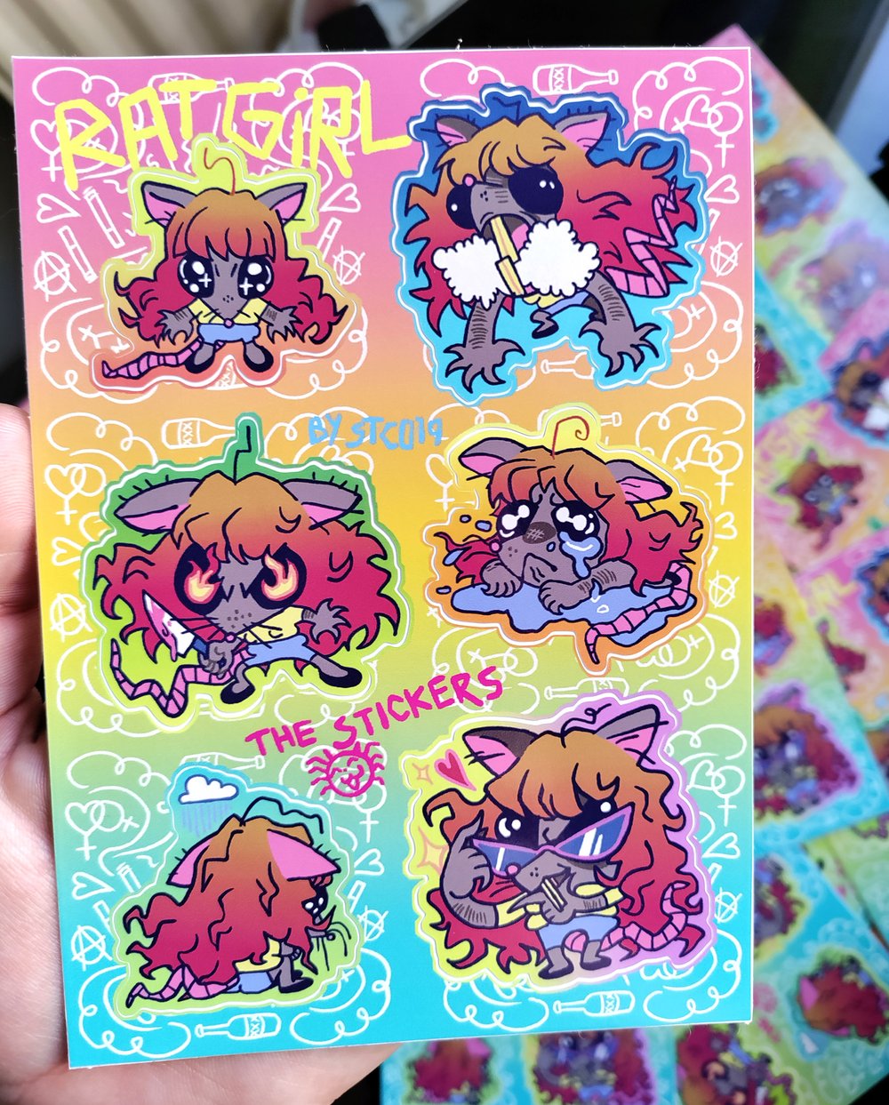 RATGIRL in ENGLISH! (VOL 01 + VOL 02 + sticker sheet) 