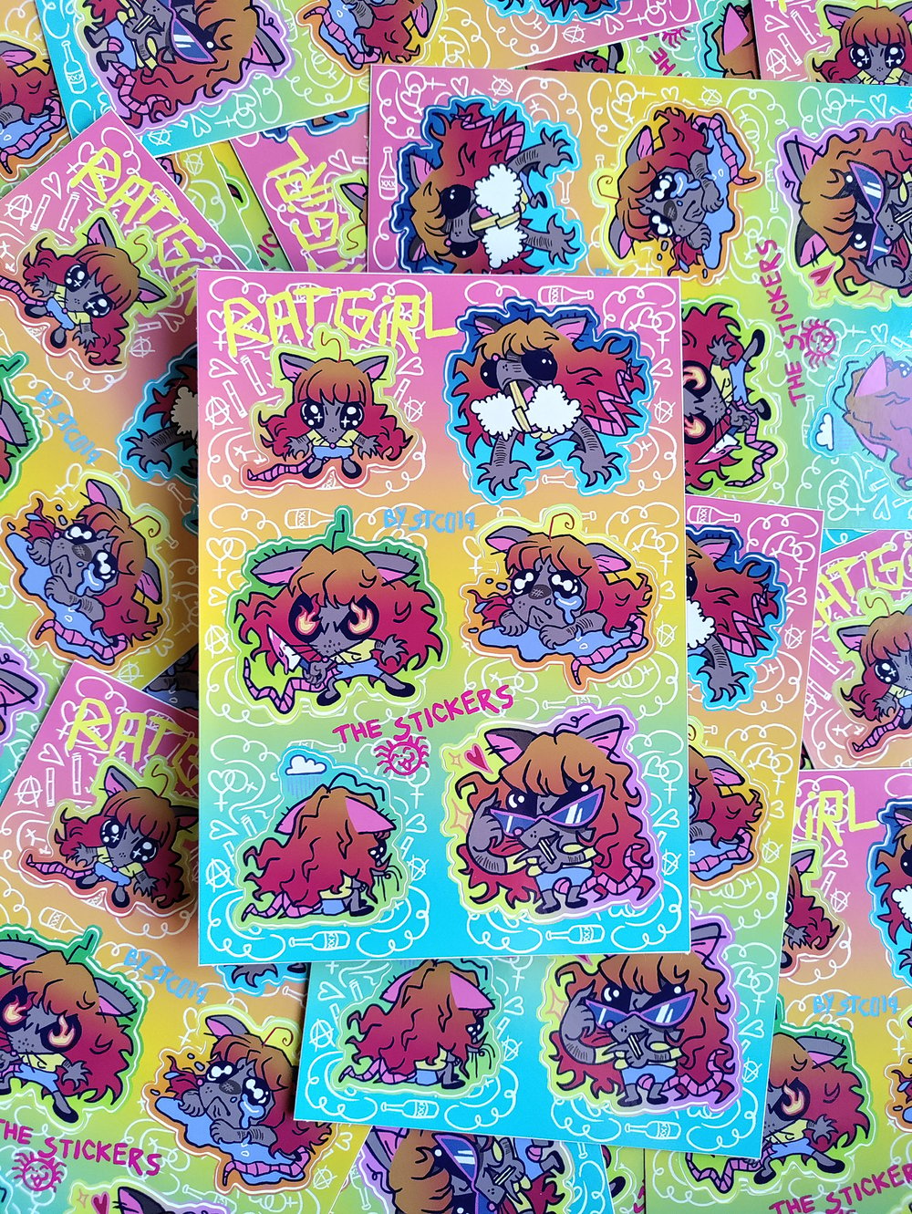 RATGIRL - the sticker sheet! 