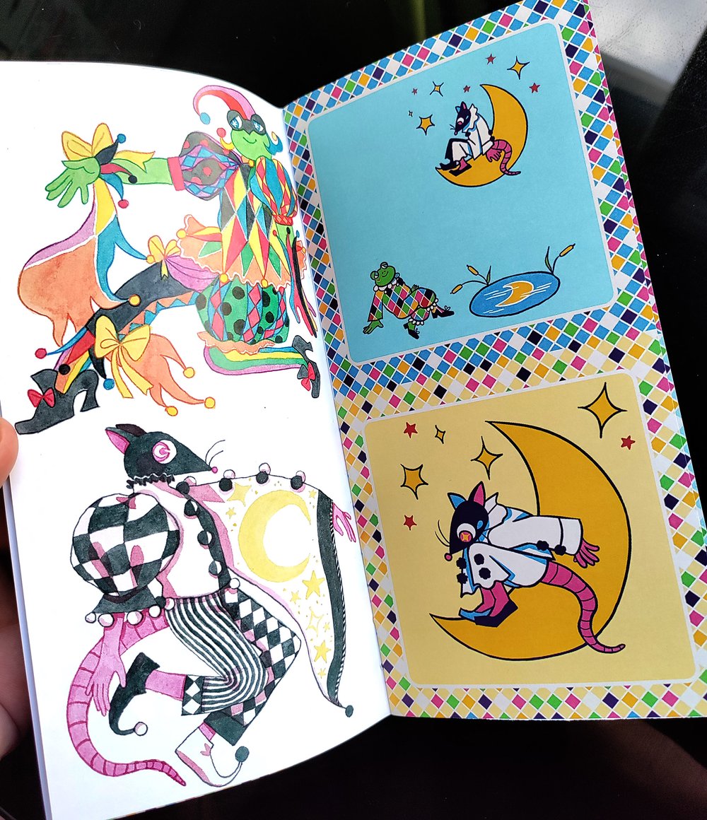 "Clown Love" the zine 🤡​💖 (+ sticker sheet pack) 