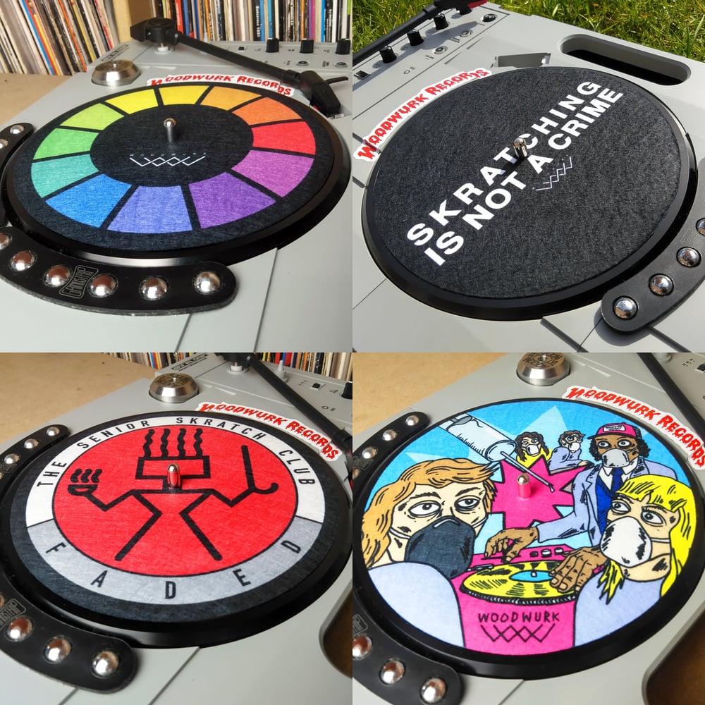 7" Slipmat (singular) - 4 Designs