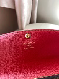 Image 8 of Louis Vuitton Emilie Wallet Red
