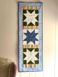 Image 1 of Triple Sawtooth star wall hanging 