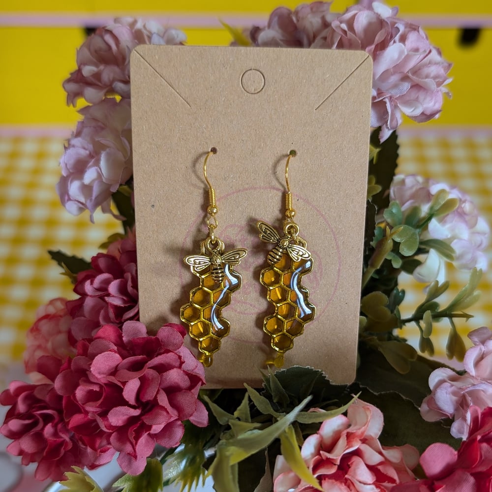 Image of Honey drop earrings