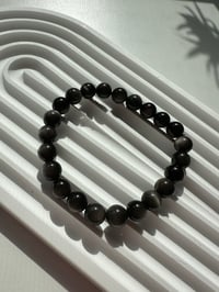 Image 7 of Silver Obsidian 银曜石手链