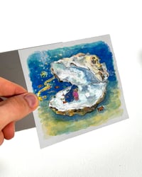 Image 2 of a6 carré - la perle - illustration originale 