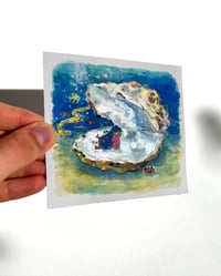 Image 4 of a6 carré - la perle - illustration originale 
