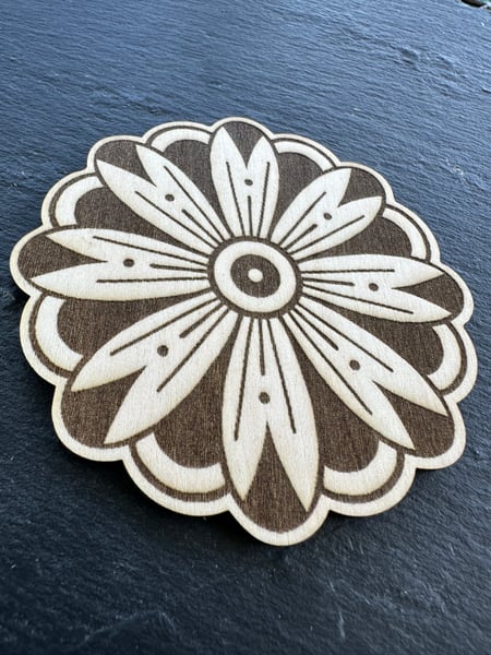 Image of Flower Tattoo Coasters